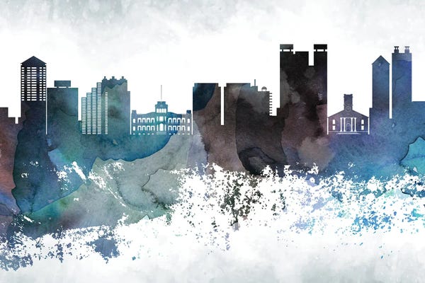 Honolulu: Honolulu Bluish Skylines by WallDecorAddict