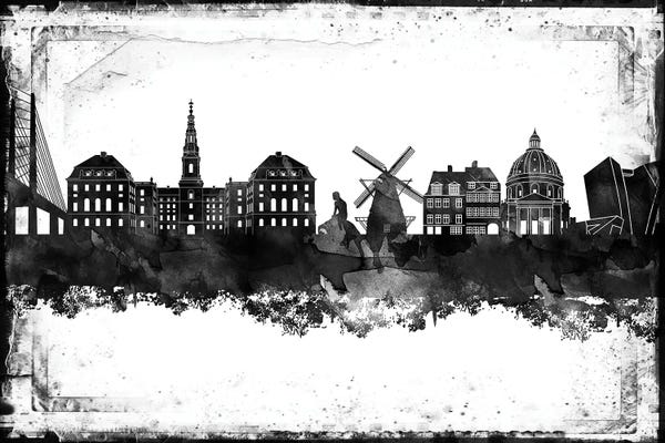 Denmark: Copenhagen Black & White Film by WallDecorAddict