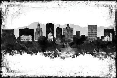 El Paso Black & White Film by WallDecorAddict framed wall art