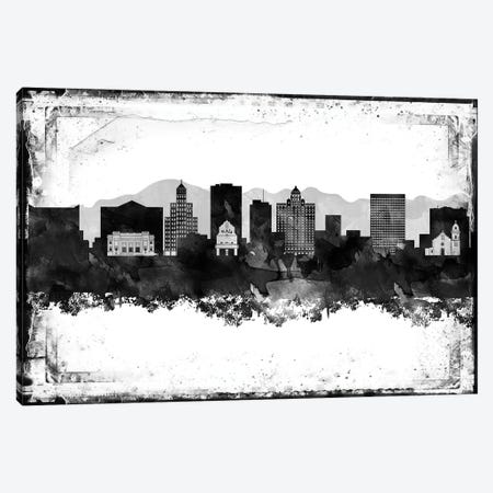 El Paso Black & White Film Canvas Print #WDA1422} by WallDecorAddict Canvas Artwork