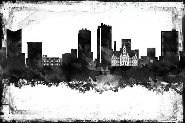 Fort Worth: Fort Worth Black & White Film by WallDecorAddict