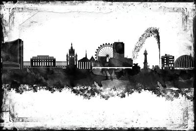 Geneva Black & White Film by WallDecorAddict canvas print