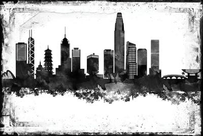 Hong Kong Black & White Film by WallDecorAddict acrylic art print