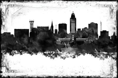 Lincoln Black & White Film by WallDecorAddict art print