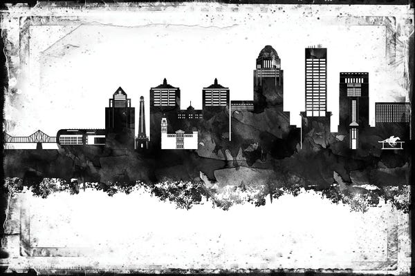 Kentucky: Louisville Black & White Film by WallDecorAddict