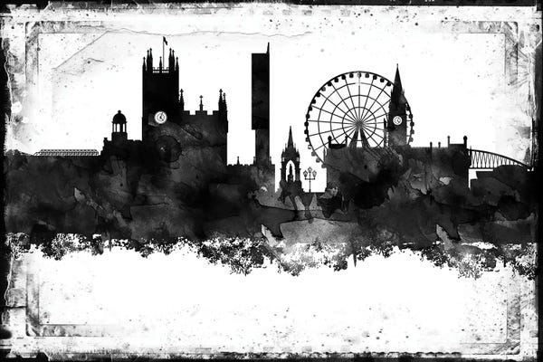 Manchester: Manchester Black & White Film by WallDecorAddict