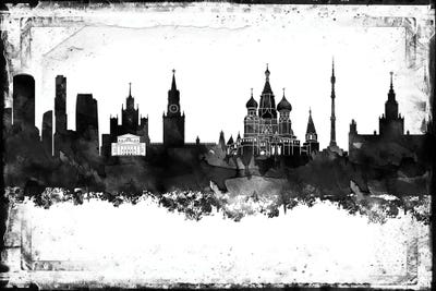 Moscow Black & White Film by WallDecorAddict multi panel art