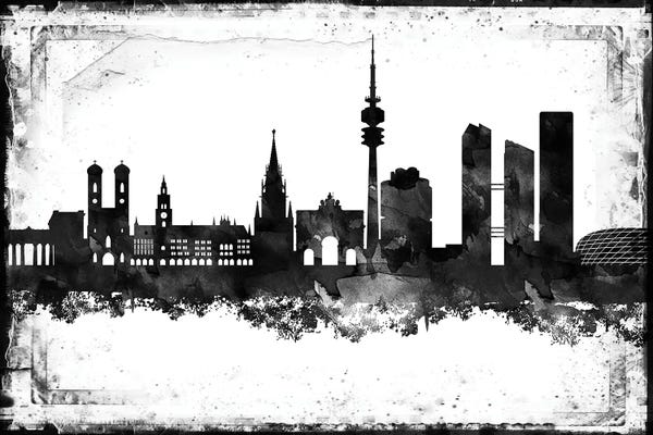 Bavaria: Munich Black & White Film by WallDecorAddict