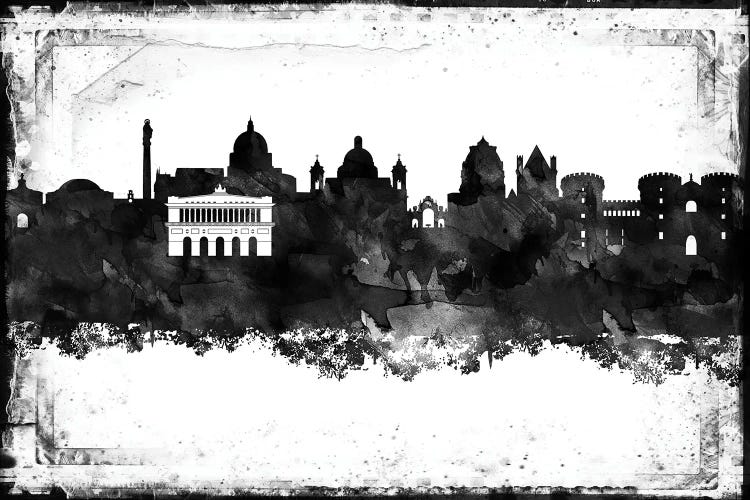 Naples Black & White Film by WallDecorAddict wall art