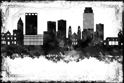 Omaha Black & White Film by WallDecorAddict art print