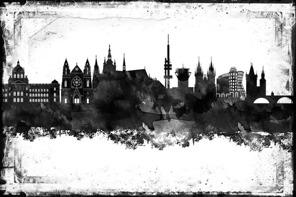 Prague: Prague Black & White Film by WallDecorAddict