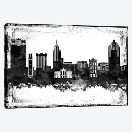Raleigh Black & White Film Canvas Print #WDA1468} by WallDecorAddict Canvas Art