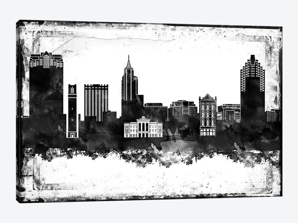 Raleigh Black & White Film by WallDecorAddict 1-piece Art Print
