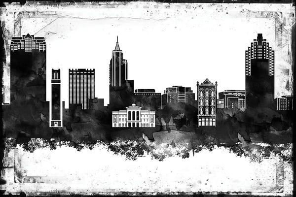 North Carolina: Raleigh Black & White Film by WallDecorAddict