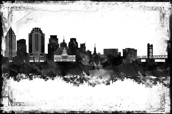 Sacramento: Sacramento Black & White Film by WallDecorAddict