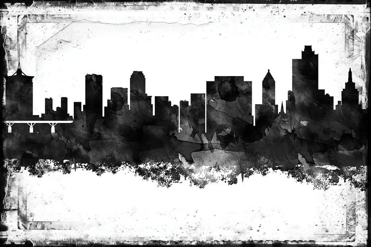 Tulsa Black & White Film by WallDecorAddict wall art