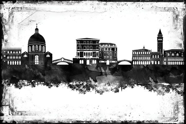 Venice: Venice Black & White Film by WallDecorAddict