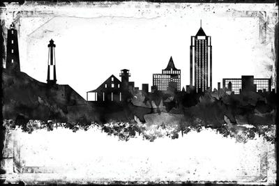 Virginia  Black & White Film by WallDecorAddict canvas print