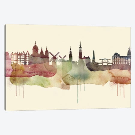 Amsterdam Desert Style Skyline Canvas Print #WDA1490} by WallDecorAddict Canvas Print