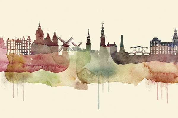 Amsterdam: Amsterdam Desert Style Skyline by WallDecorAddict