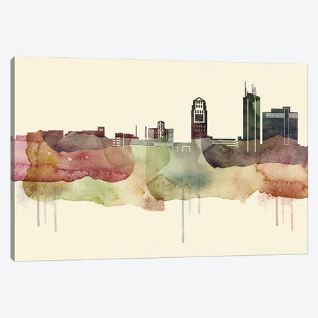 Ann Arbor, Michigan Desert Style Skyline Canvas Print #WDA1491} by WallDecorAddict Art Print