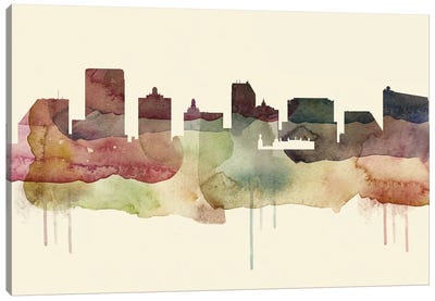 Atlantic City Desert Style Skyline Canvas Art Print - New Jersey Art