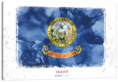 Idaho Canvas Art Print - Flag Art