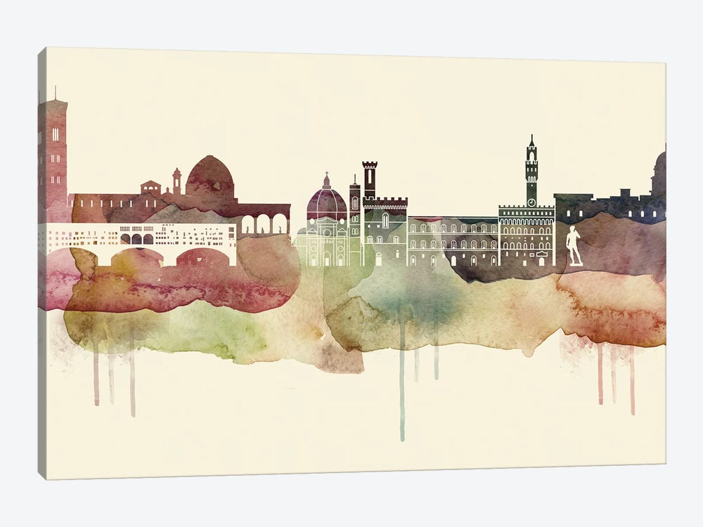 Florence Desert Style Skyline by WallDecorAddict 1-piece Canvas Art