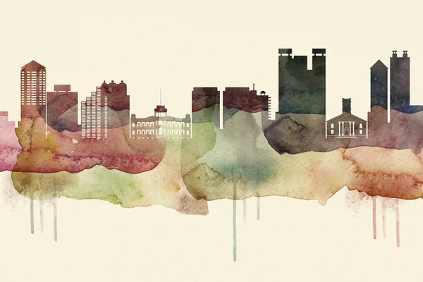 Honolulu: Honolulu Desert Style Skyline by WallDecorAddict