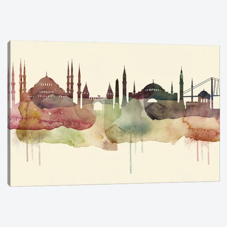Istanbul Desert Style Skyline Canvas Print #WDA1529} by WallDecorAddict Art Print