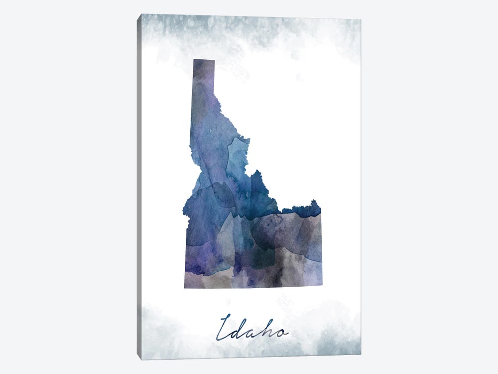 Idaho State Bluish by WallDecorAddict 1-piece Canvas Print
