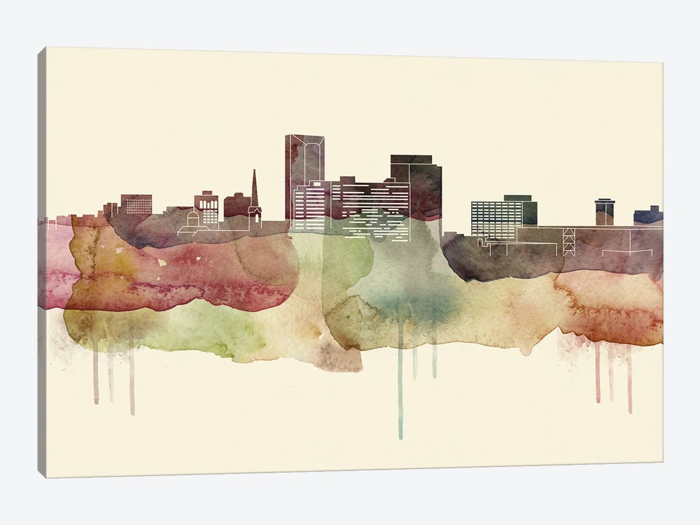 Lexington, Kentucky Desert Style Skyline by WallDecorAddict 1-piece Canvas Print