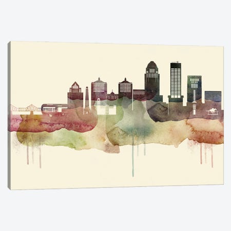 Louisville Desert Style Skyline Canvas Print #WDA1539} by WallDecorAddict Canvas Artwork