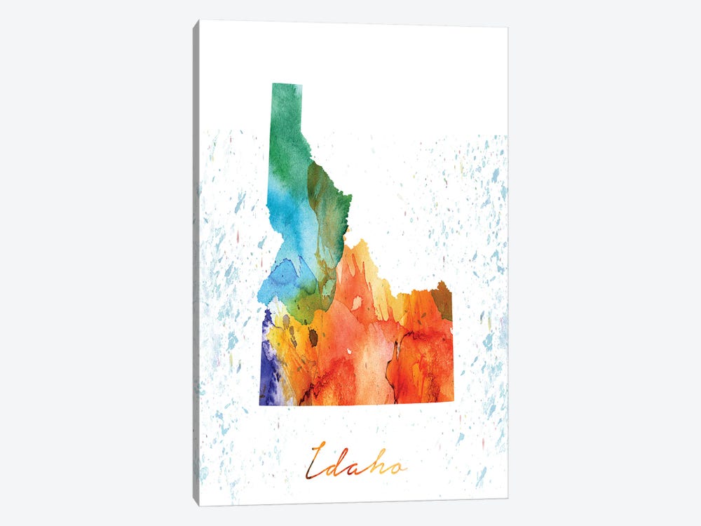 Idaho State Colorful 1-piece Canvas Artwork