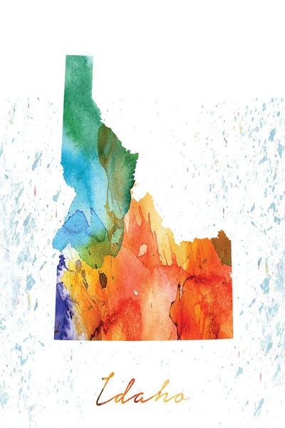 Idaho: Idaho State Colorful by WallDecorAddict