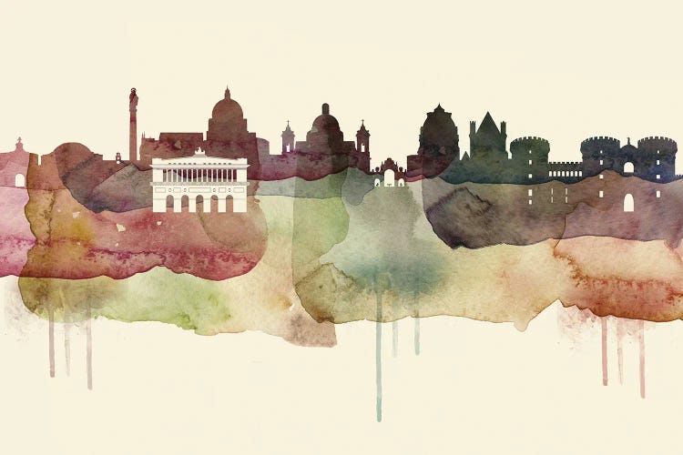 Naples Desert Style Skyline by WallDecorAddict wall art