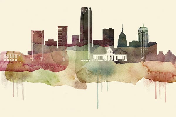 Oklahoma: Oklahoma Desert Style Skyline by WallDecorAddict