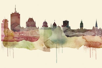 Quebec Desert Style Skyline by WallDecorAddict metal wall art