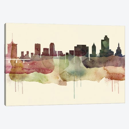 Tulsa Desert Style Skyline Canvas Print #WDA1581} by WallDecorAddict Canvas Art Print