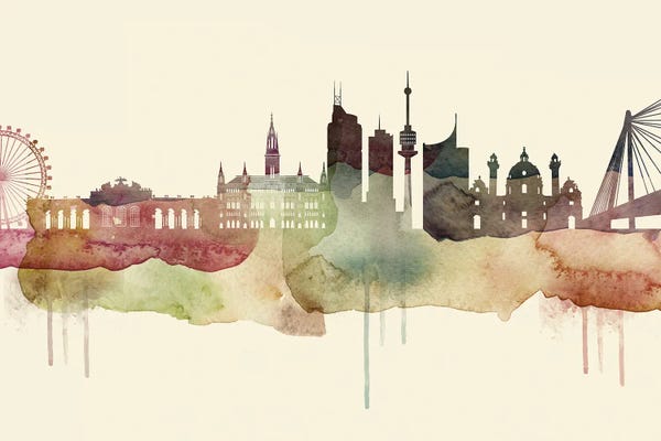 Vienna: Vienna Desert Style Skyline by WallDecorAddict