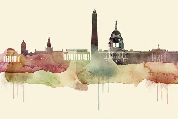 Washington, D.C.: Washington Desert Style Skyline by WallDecorAddict
