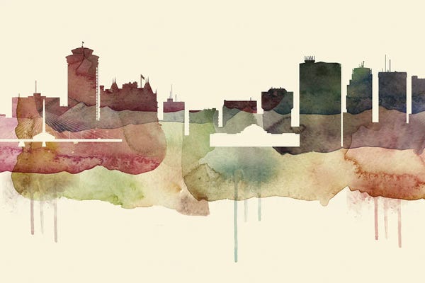 Manitoba: Winnipeg Desert Style Skyline by WallDecorAddict