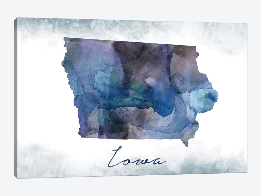 Iowa State Bluish by WallDecorAddict 1-piece Canvas Art