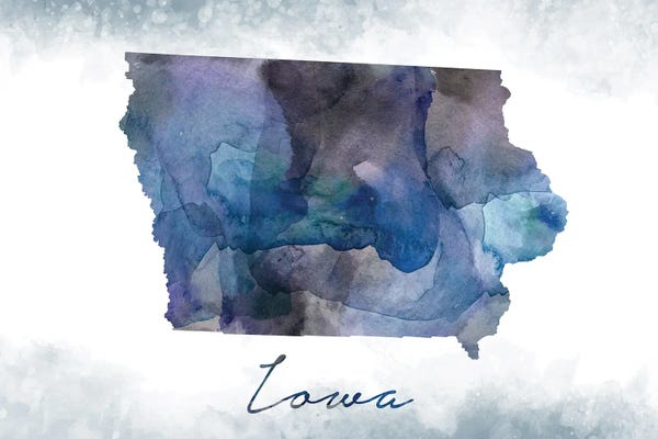 Iowa: Iowa State Bluish by WallDecorAddict