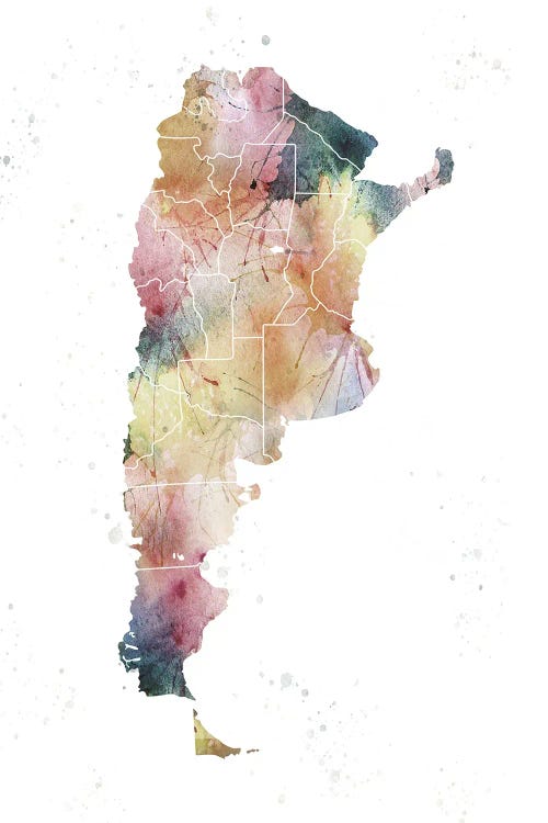 Argentina Nature Watercolor by WallDecorAddict wall art