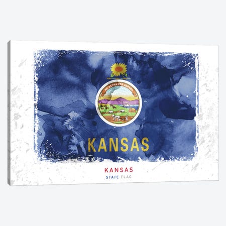 Kansas Canvas Print #WDA182} by WallDecorAddict Canvas Artwork