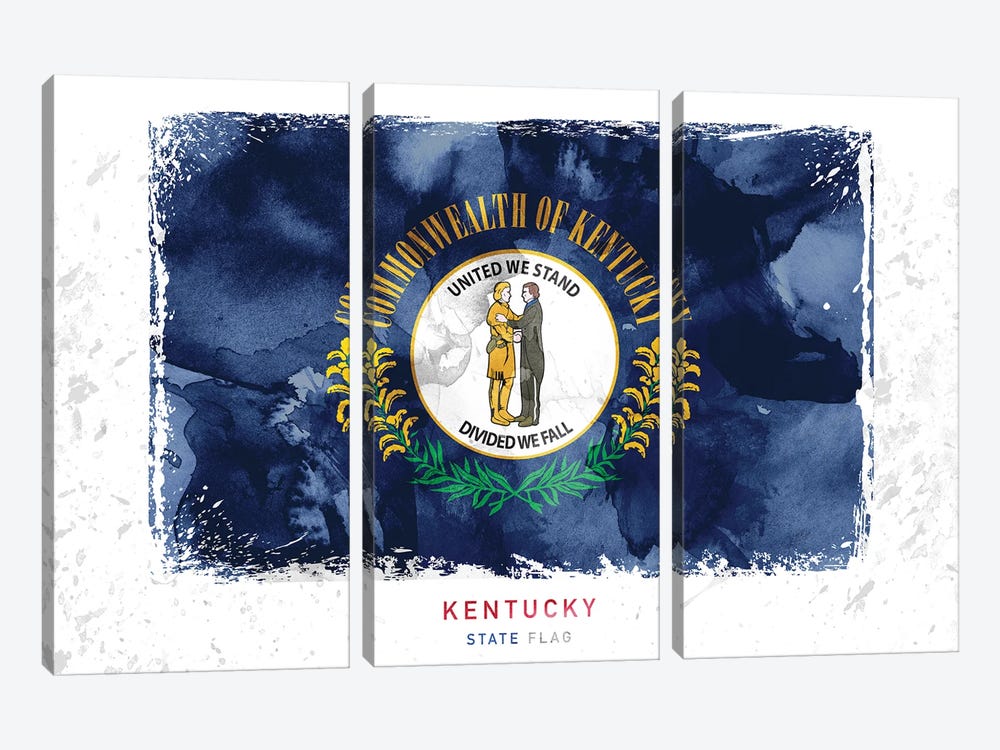 Kentucky by WallDecorAddict 3-piece Canvas Art