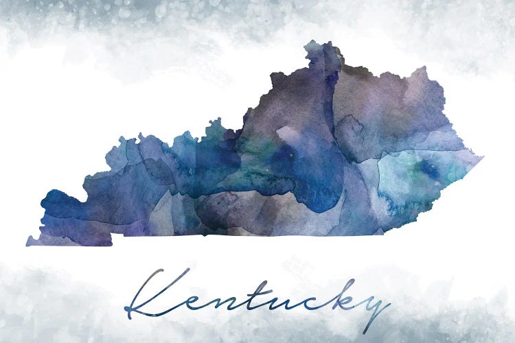 Kentucky State Bluish by WallDecorAddict wall art