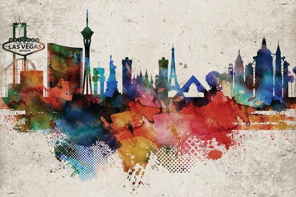 Nevada: Las Vegas Abstract by WallDecorAddict