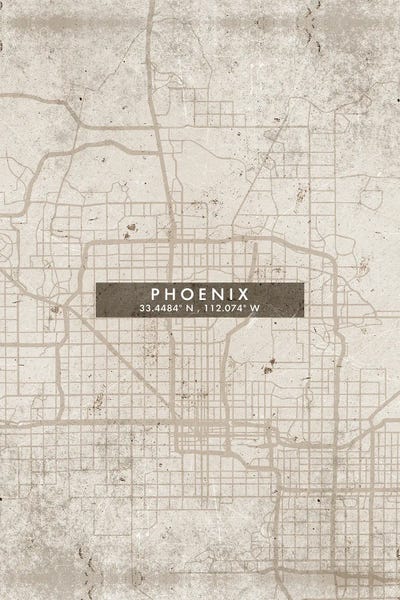 Phoenix, Arizona by WallDecorAddict art print